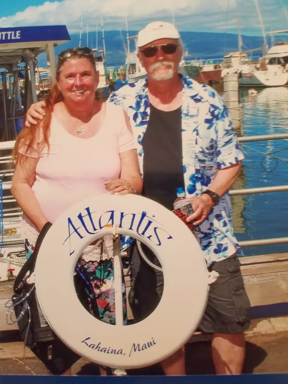 Joyce and Pat on vacation in Maui.