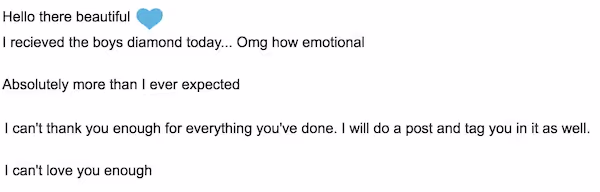 Review “OMG, how emotional. Absolutely more than I ever expected.”.